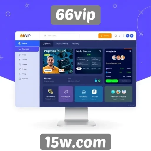 Interface do usuário do site 66vip é intuitiva